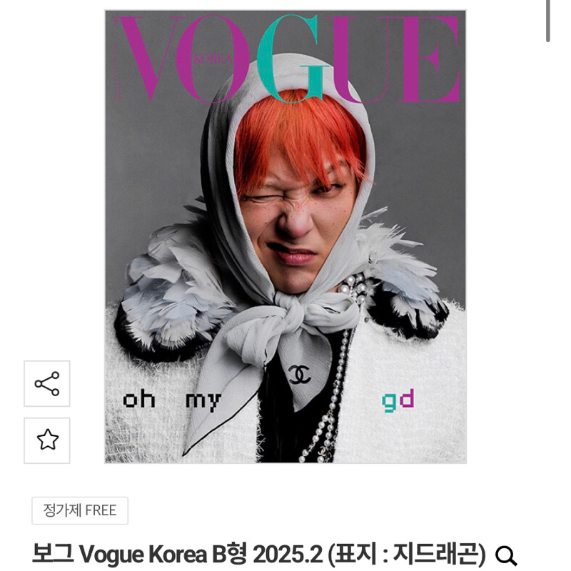 Vogue Magazine GDragon & Kim Jiwon Cover