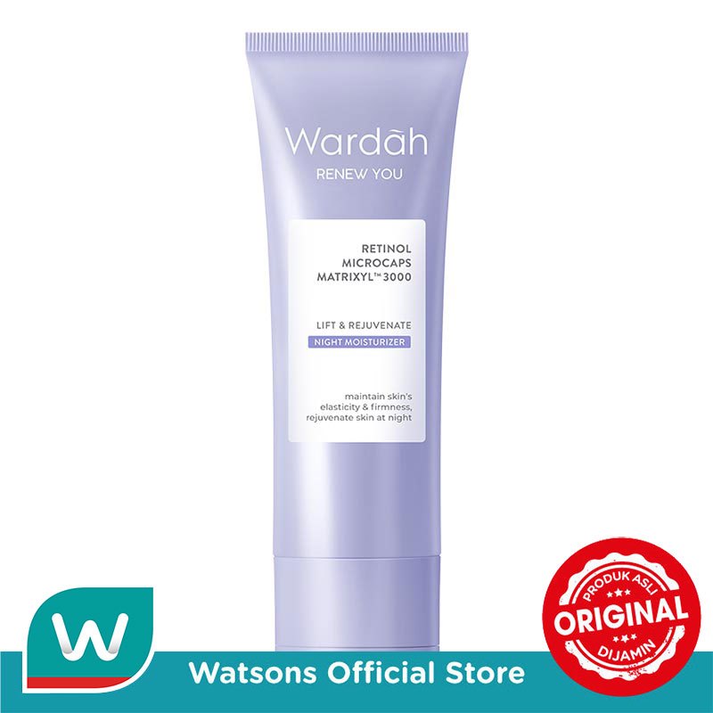 Wardah Renew You Retinol Microcaps Matrixyl? 3000 Lift & Rejuvenate Night Moisturizer 15g