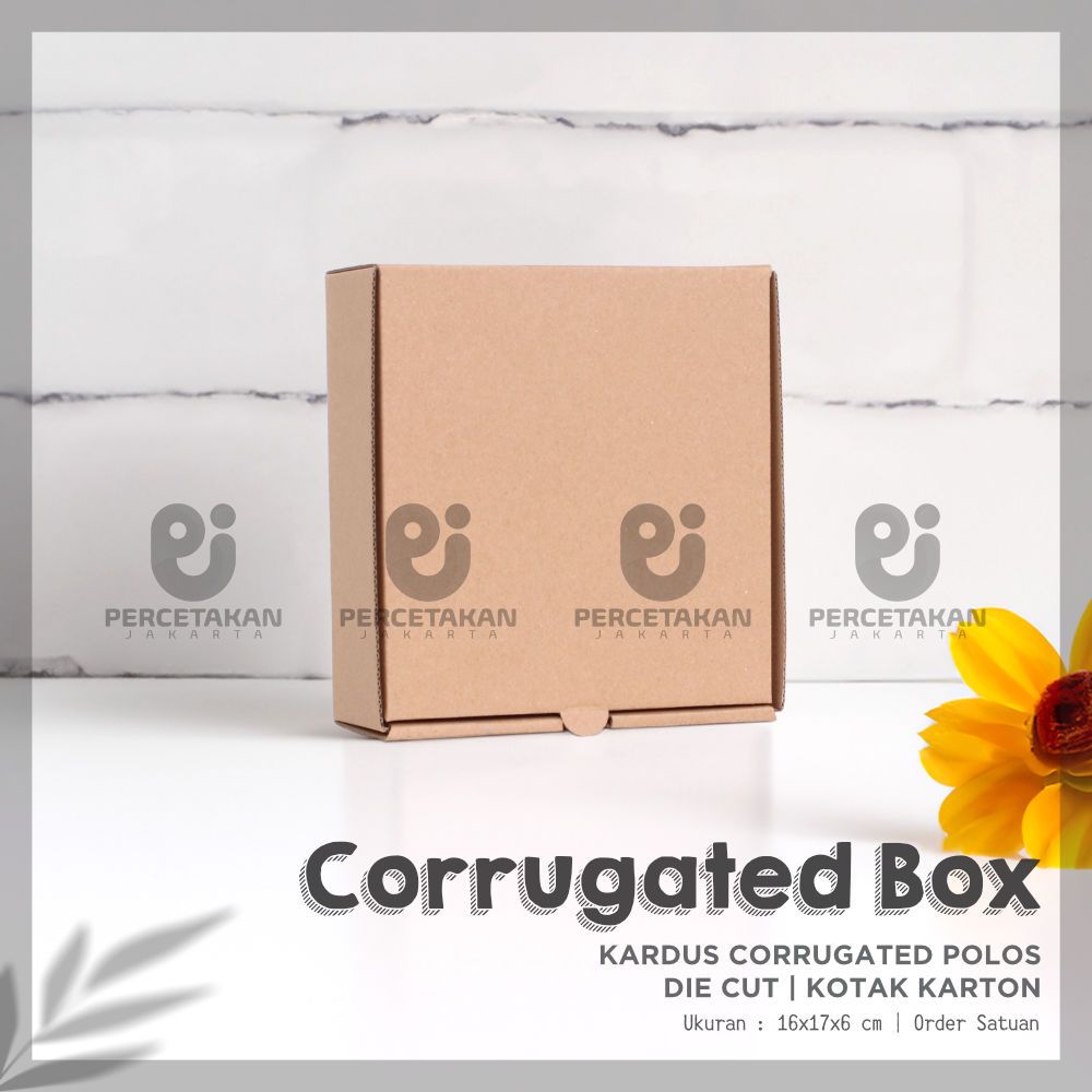 

Kardus Corrugated 16x17x6 CM | Die Cut | Kotak Karton | Box Packing Souvenir Pizza