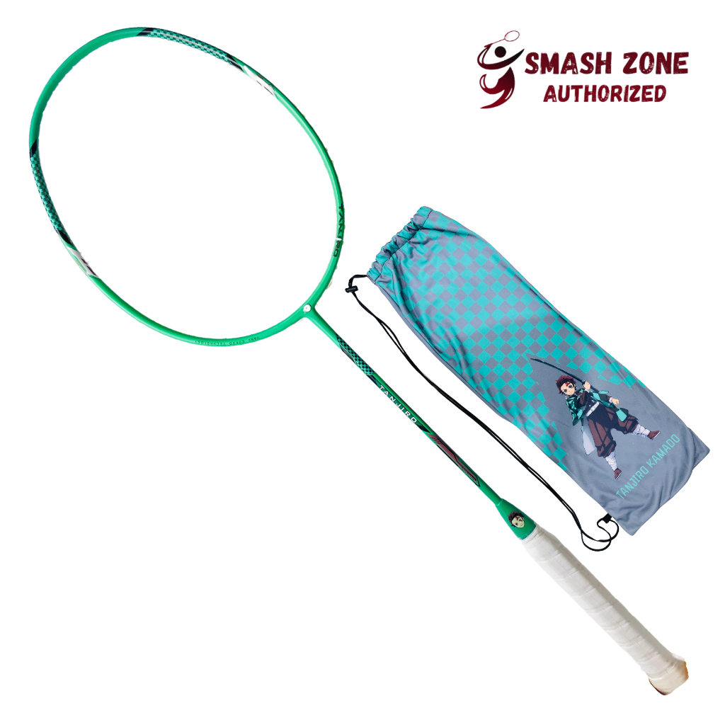 Raket Badminton Demon Slayer Edition Original Bahan Carbon 4U 32 LBS Racket Bulutangkis