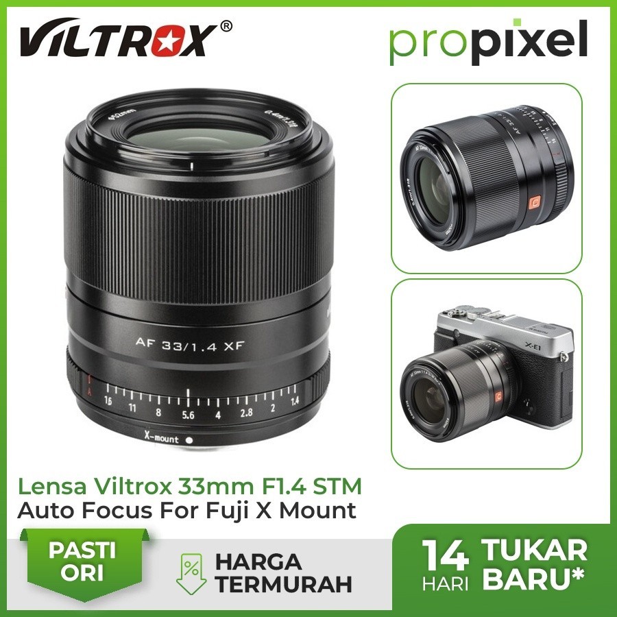 Viltrox 33mm f1.4 for Fujifilm X APSC Lens Viltrox 33 mm f/1.4 GARANSI RESMI