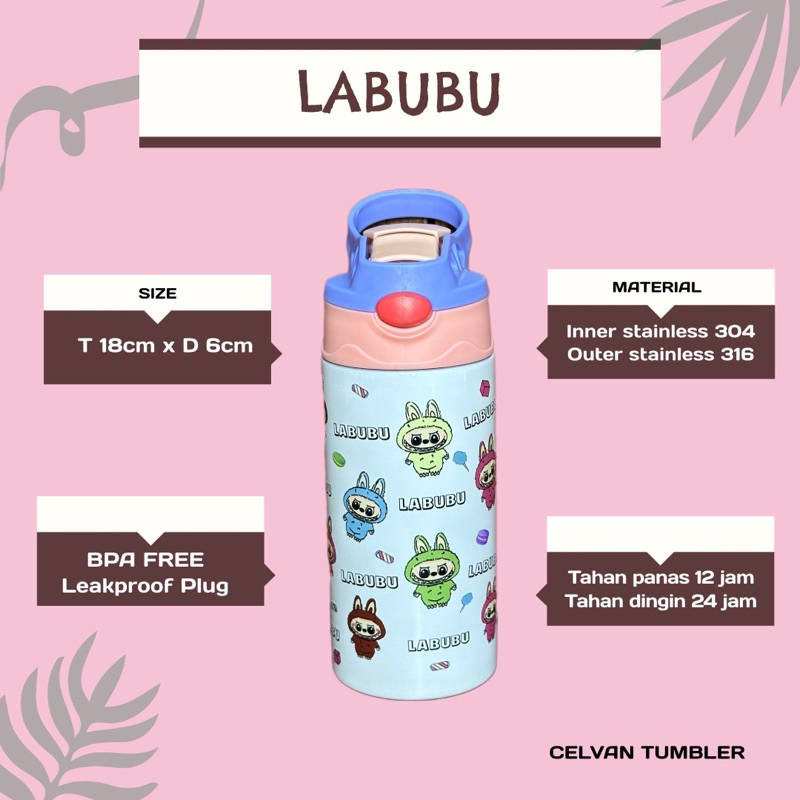 CELVAN Tumbler - Tumbler Mini Botol Air Minum Stainles Mug Mini Mug Portable Tahan Panas Dingin Boto