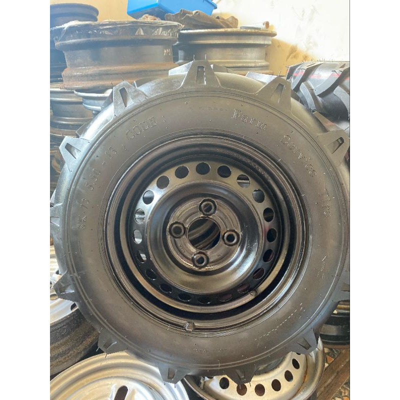 Paket Ban Traktor Ring 13 5.50 + Velg