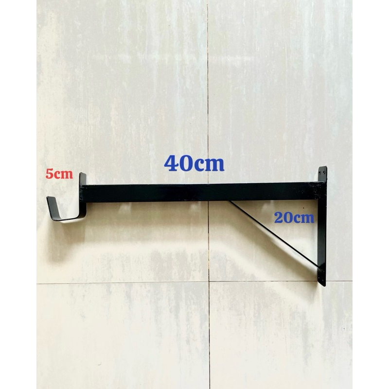 Siku Rak besi ambalan dinding/gantungan sangkar burung 40cm