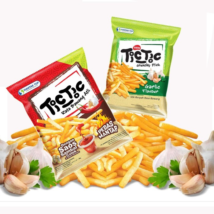 

Tic Tic Crunchy Stick Snack Bawang 70gr / Stick Bawang / TicTic Cemilan