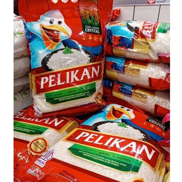 

Beras pelikan premium 5 kg