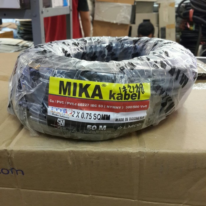 Mika Kabel Serabut NYYHY & NYMHY 2 x 0,75 Roll 100m