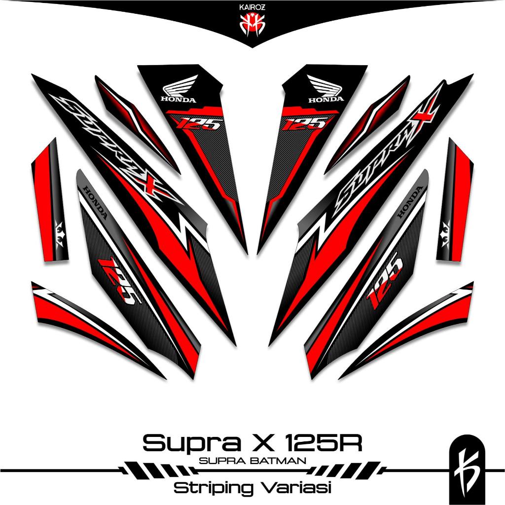 STRIPING SUPRA X 125 KARBU SKU 90 BATMAN STICKER STIKER HONDA SUPRA X 125 WAVE 125I SUPRA X 125R