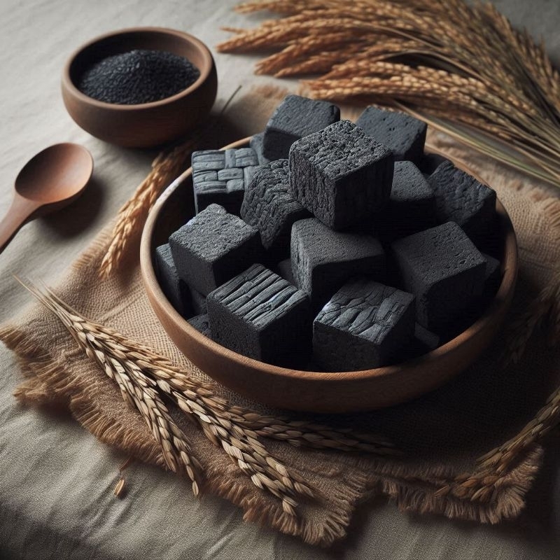 Briket Sekam Padi 1kg cocok untuk BBQ