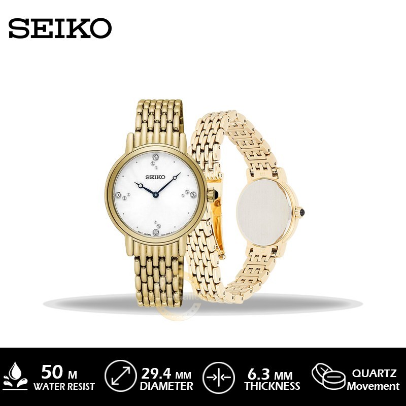 Jam Tangan Analog Wanita Seiko SFQ804P1 Original