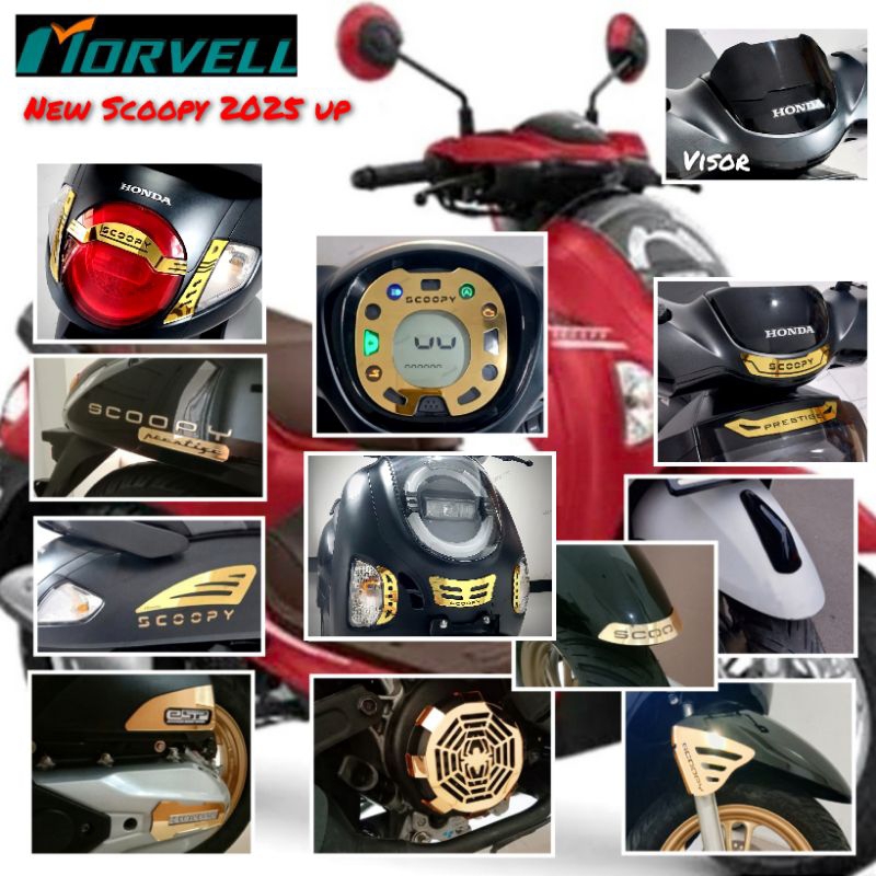 New Scoopy 2025 2026 paket aksesoris garnish variasi body cover garnis