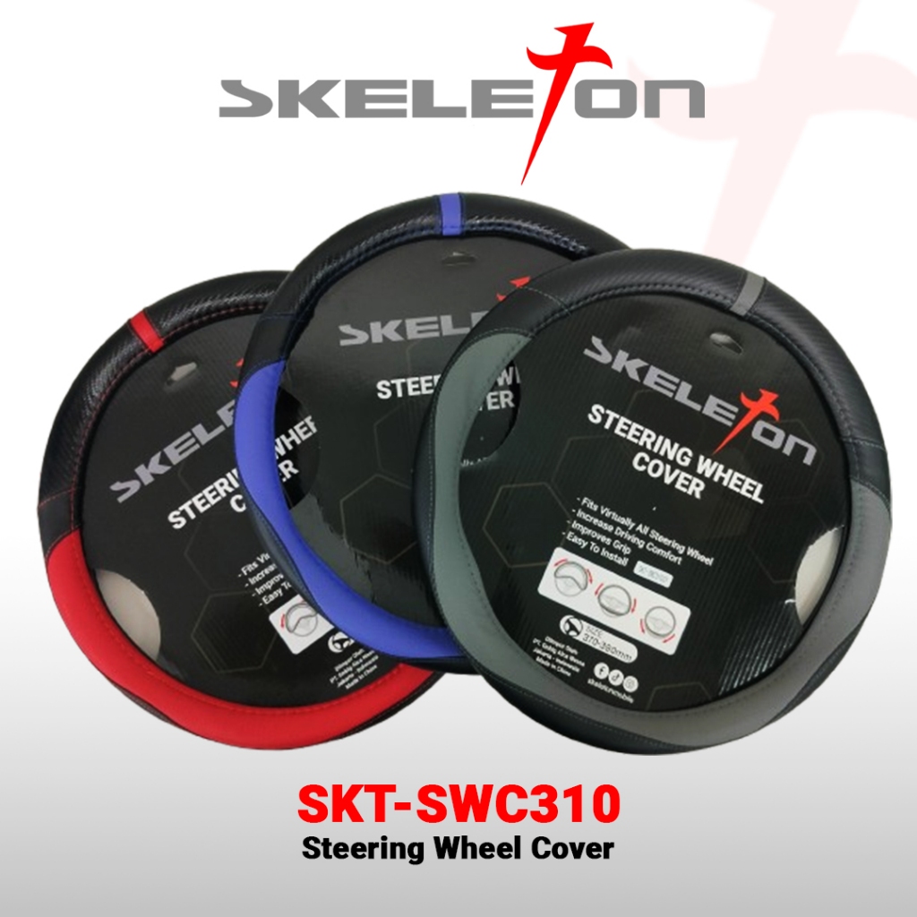 Skeleton Steering Wheel Cover Sarung Stir Mobil SKT-310