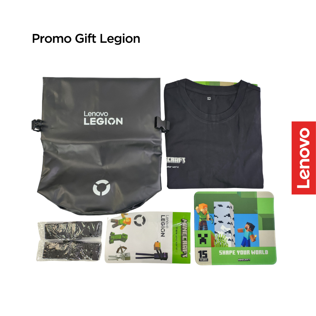Gift Set Tas Lenovo Legion Minecraft Hitam