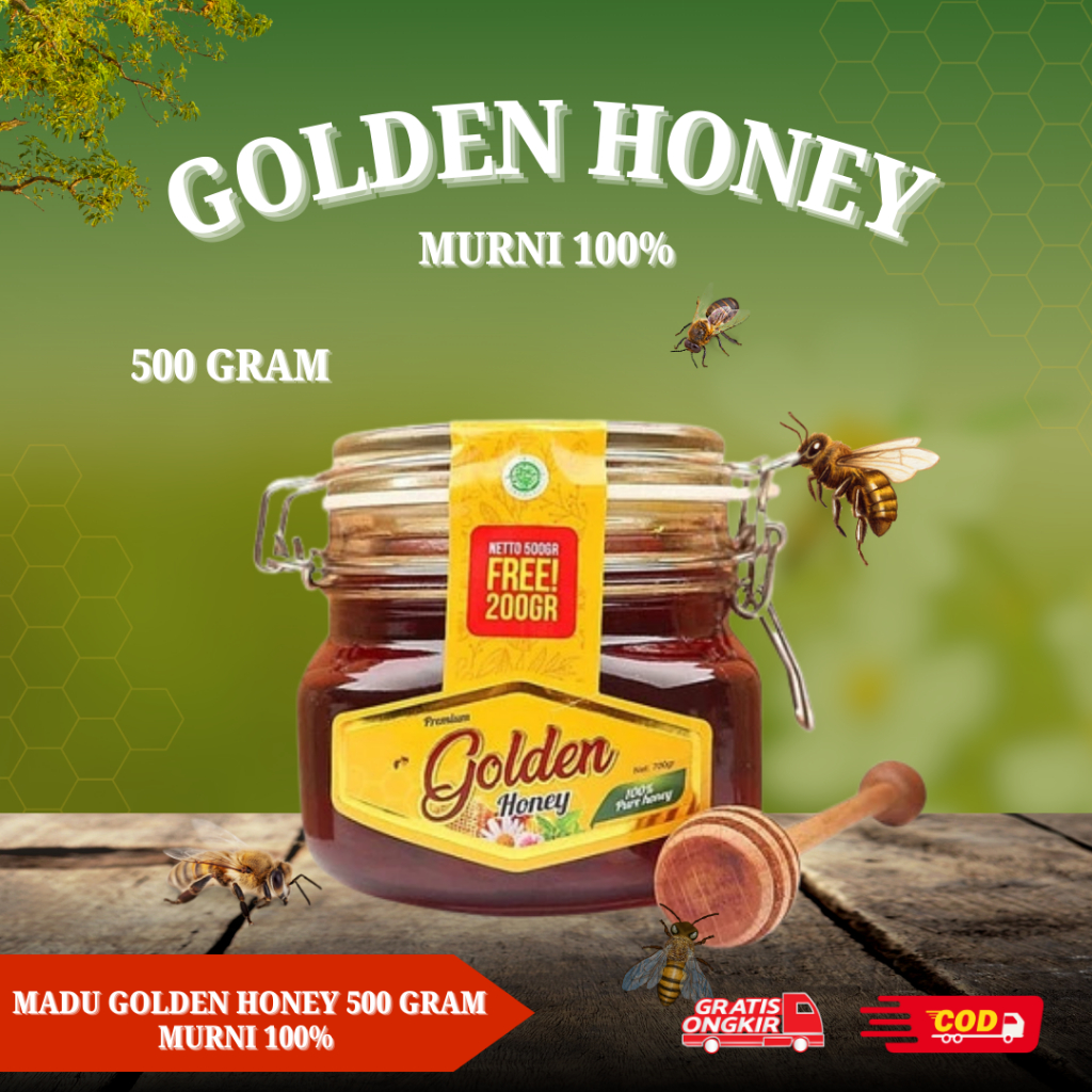 

Madu Golden Shifa Syifa Honey 500gr Natural Honey Original 100% ASLI
