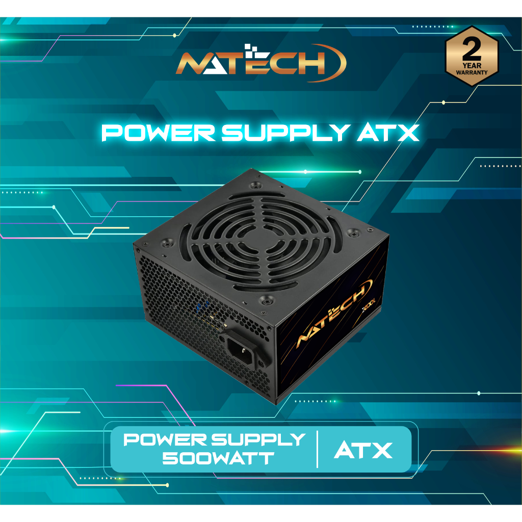 PSU 500WATT / POWER SUPPLY 500WATT / PSU NATECH OFFICE XCOOL 500WATT - ATX