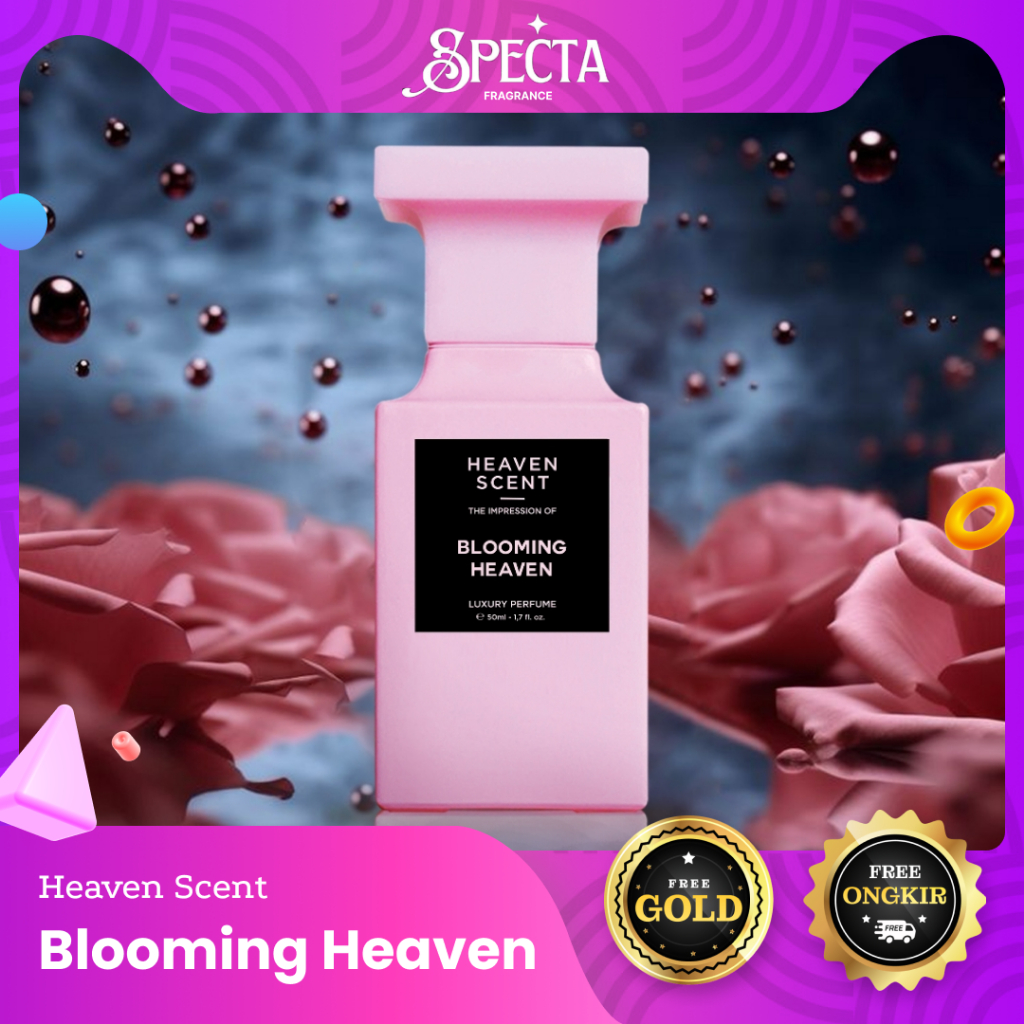 Heaven Scent Parfum BLOOMING HEAVEN (FREE GOLD) ORIGINAL 50 ml OFFICIAL PARTNER Farfum Wanita Pria N