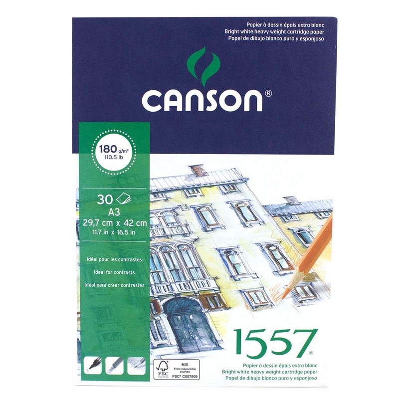 

CANSON 1557-JA DRAWING 30S A3 180G