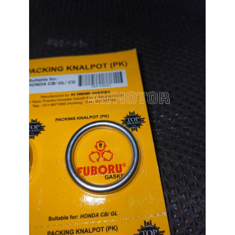 PAKING KNALPOT CB / GL / CG / TIGER / MEGA PRO / VERZA / CRF PERPAK GASKET FUBORU 1 PCS