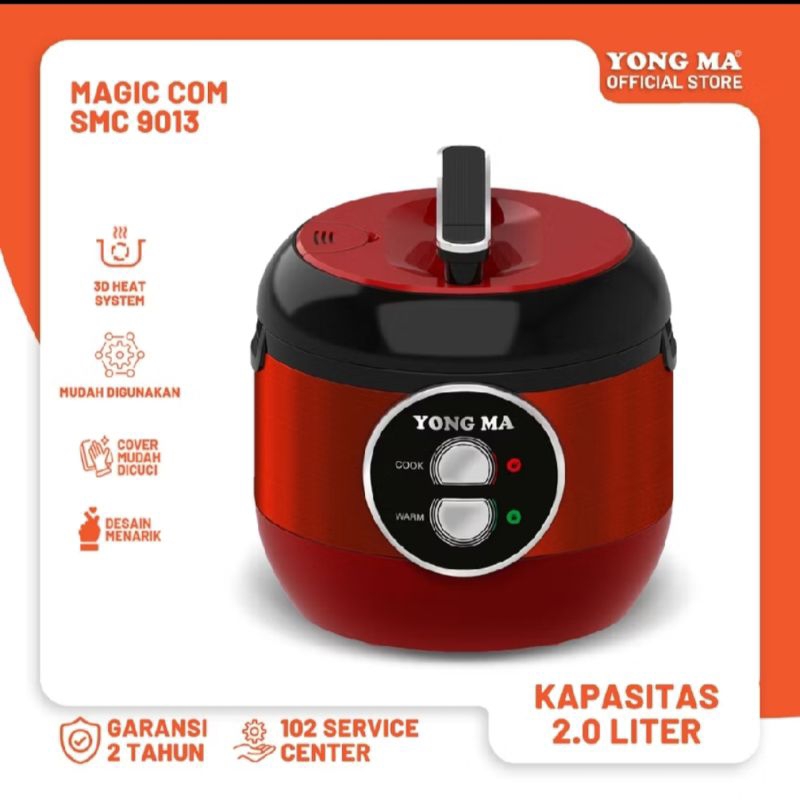 Magic Com Rice Cooker Yong Ma Stenles 2 Liter