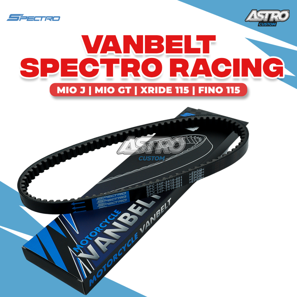 Vanbelt Spectro Mio J Fino Soul GT 115 X-Ride 54p Freego Filano Mio Nmax Aerox Xmax VBelt CVT Racing