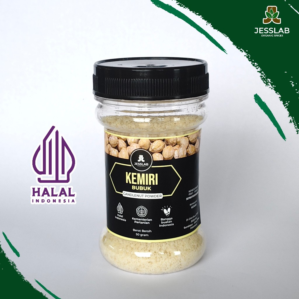 

JessLab Spices - Kemiri Bubuk Bumbu Masak Dapur Rempah 50gr