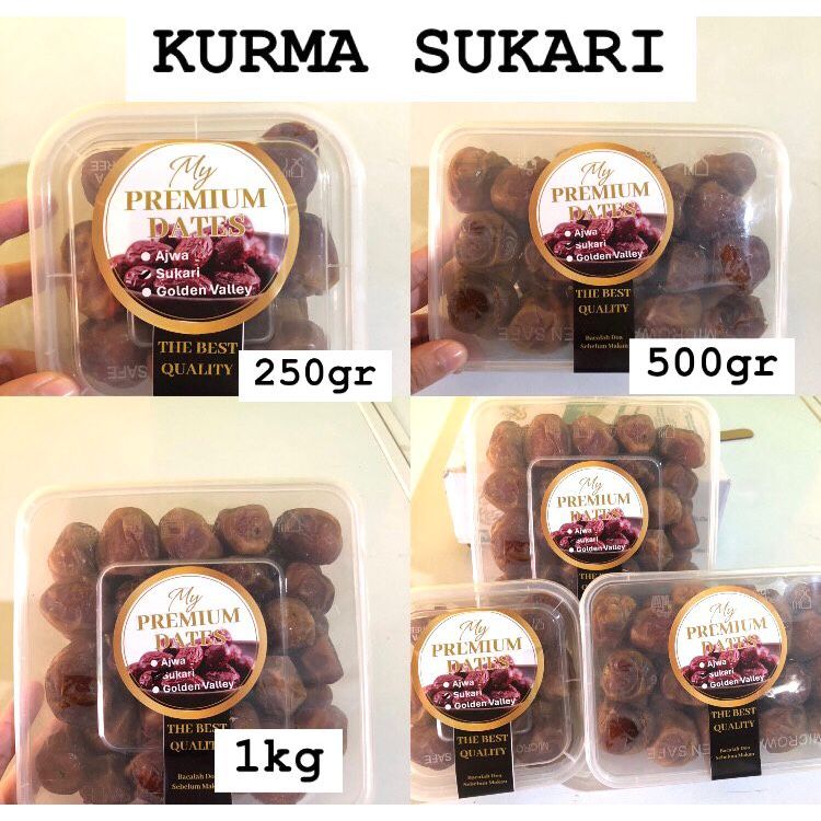 

Kurma Sukari Premium Ember 800 Gram | Kurma Basah Sukari Al-Qassim