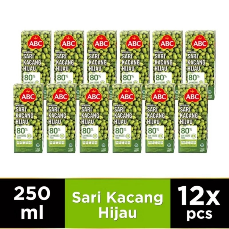 

ABC SARI KACANG HIJAU PAKETAN MURAH MERIAH 250ML ISI 12PCS