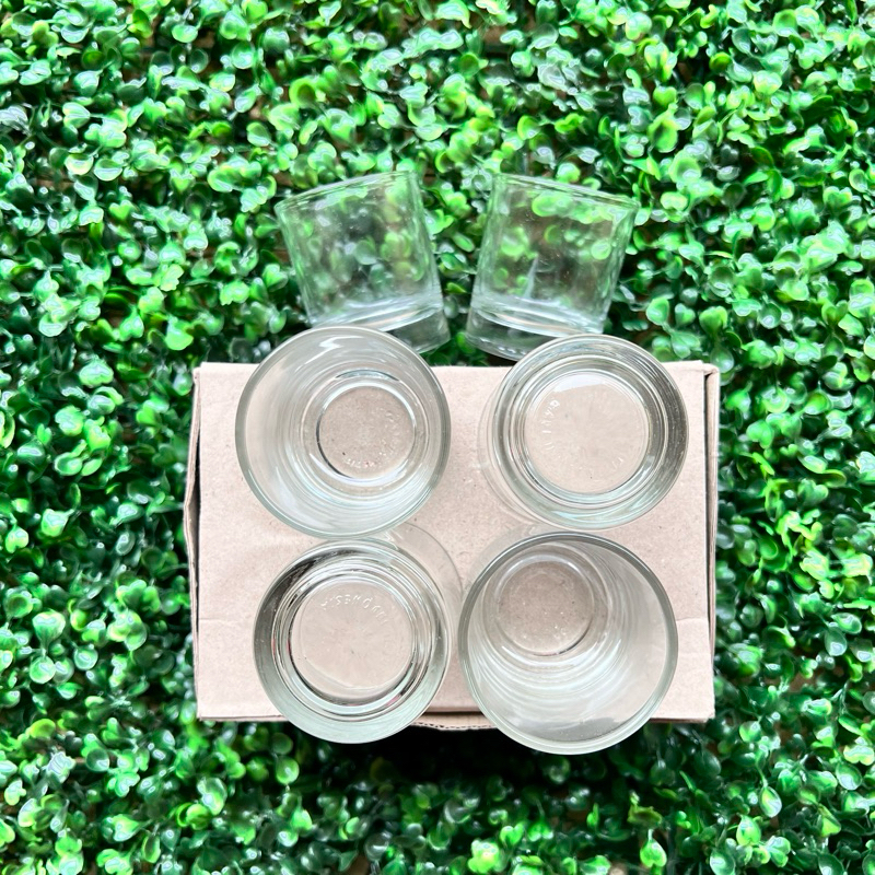 Gelas Zamzam kaca/ Gelas Mini kaca/ gelas sloki kaca isi 6pcs