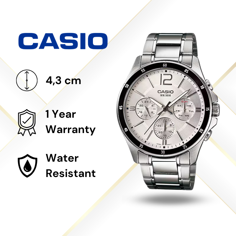 JAM TANGAN PRIA CASIO MTP-1374D-7A / MTP-1374D CASIO ORIGINAL - MTP 1374D 7ADF