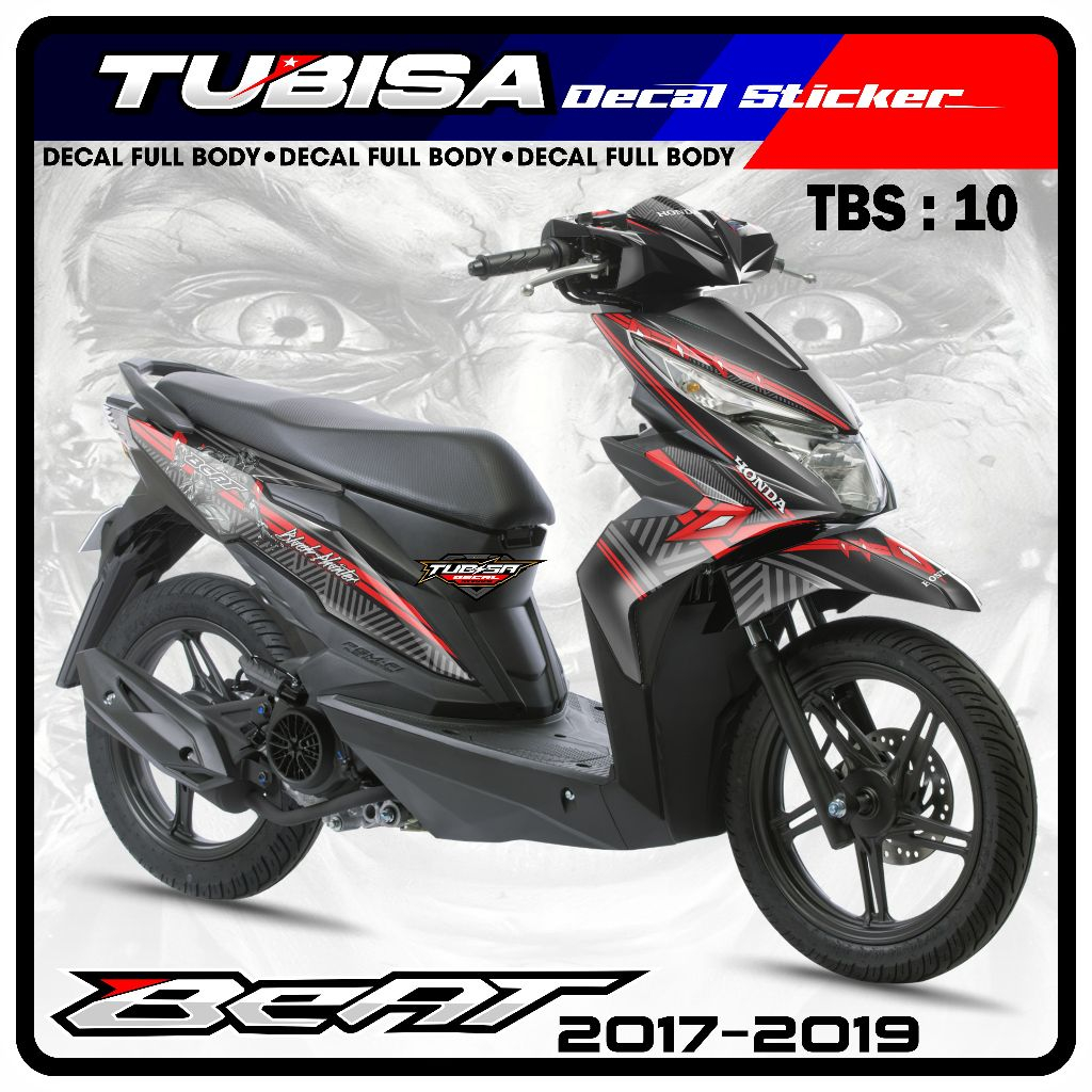 Stiker Full Body BEAT Fi, Esp, iSS - Decal Sticker Striping Standar Premium Racing. TBS.10