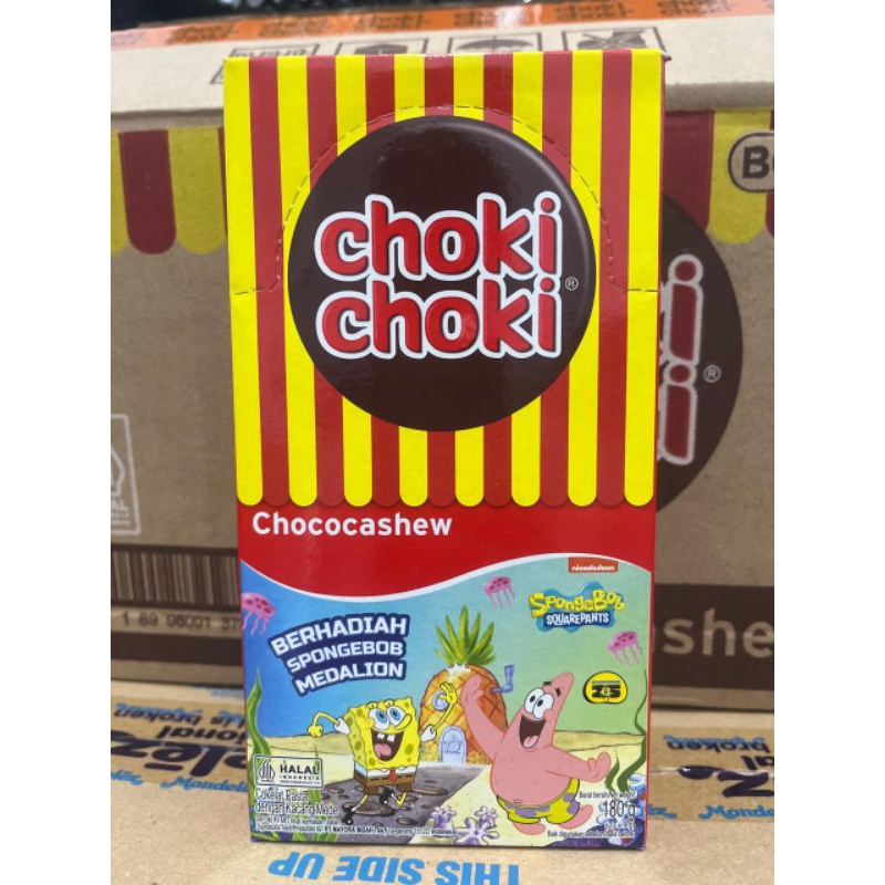 

CHOKI CHOKI CHOCOCASHEW HALAL @9gr ISI 20 PCS/BOX