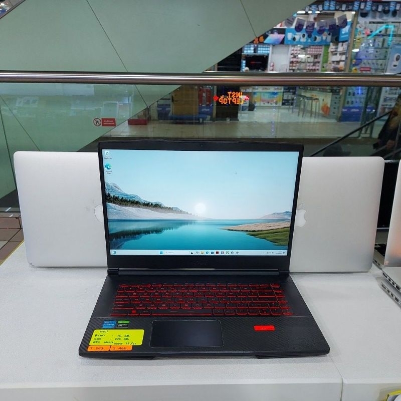 Laptop msi gf63 thin core i5 11400H ram 16gb ssd 512gb gtx 1650 msi gf63 thin 11sc 465