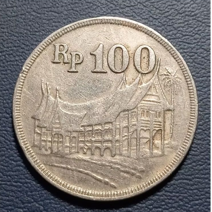 Koleksi Koin Kuno Indonesia 100 Rupiah Tahun 1973