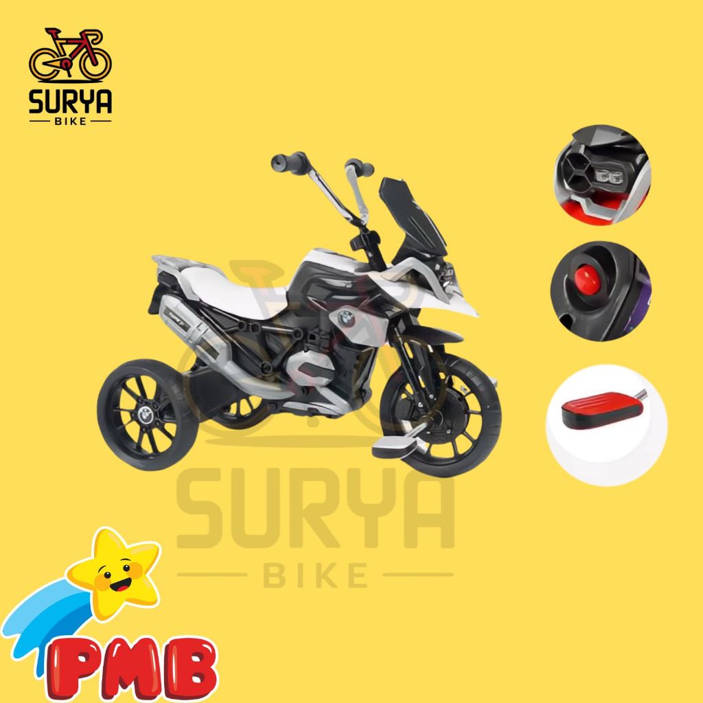 Sepeda Roda Tiga Model Sepeda Motor PMB M-888A Sepeda Anak