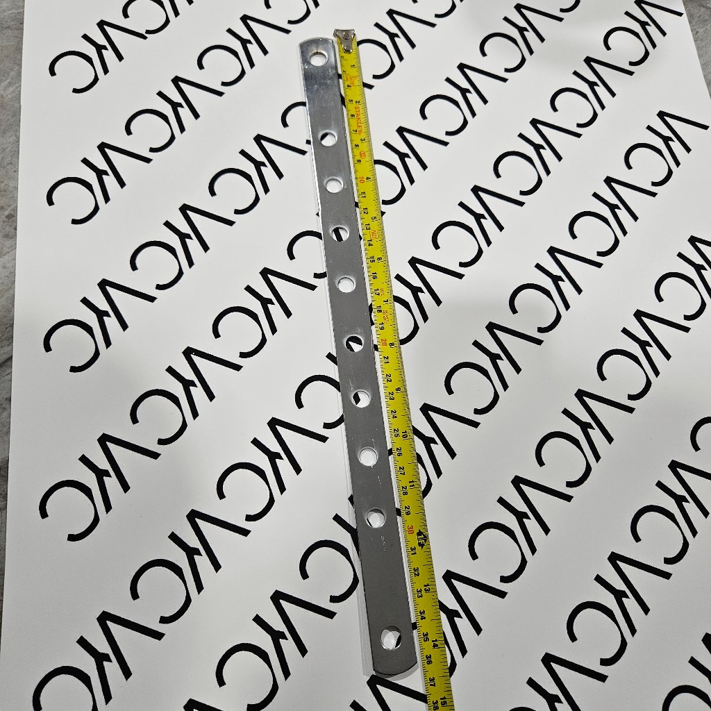 Plat Lubang / Plat Bolong / Plat Breket / Plat Panel Serbaguna Chrome 2MM