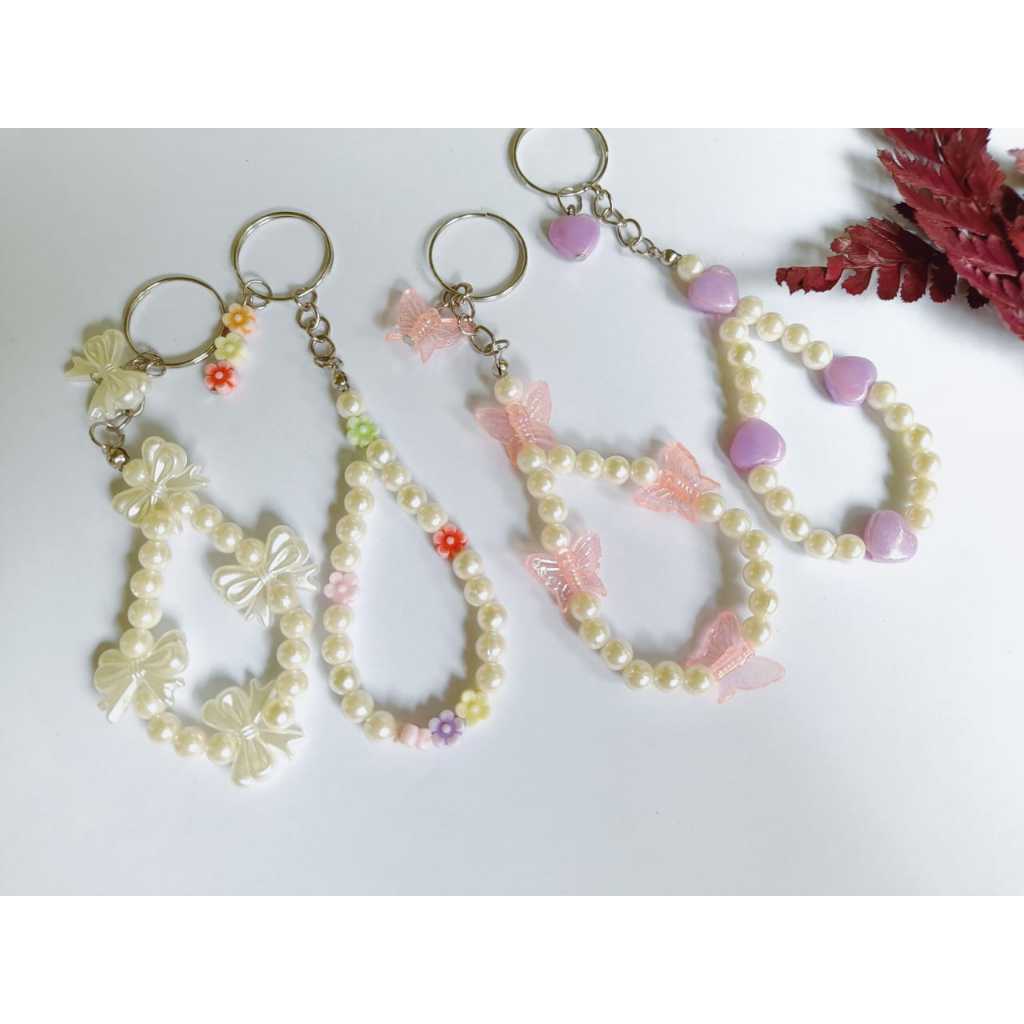 Gantungan Kunci Aesthetic / Gantungan Kunci Lucu / Gantungan Kunci Manik