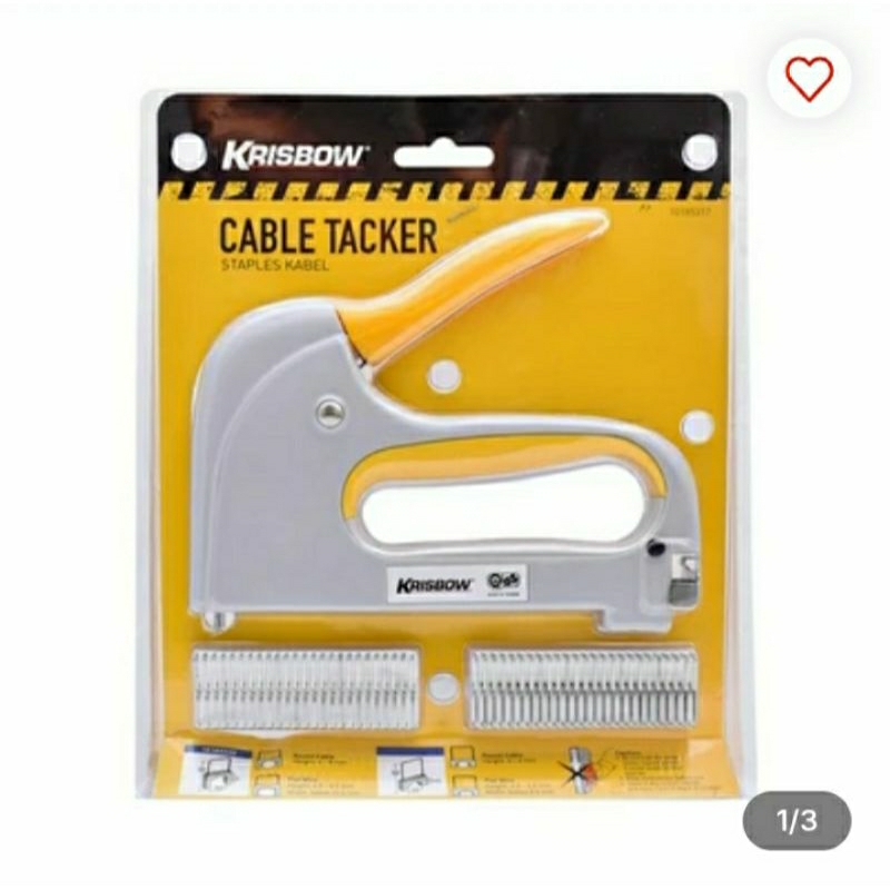 

Krisbow Stapler Cable Tacker