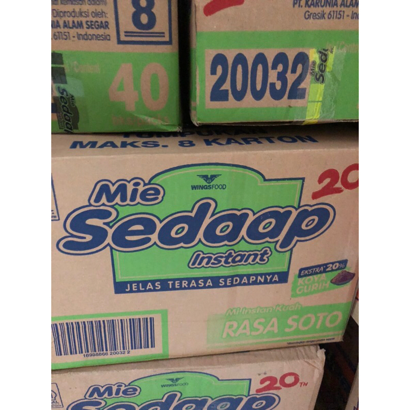 

MIE SEDAP KUAH SOTO 1 dus ISI 40pcs