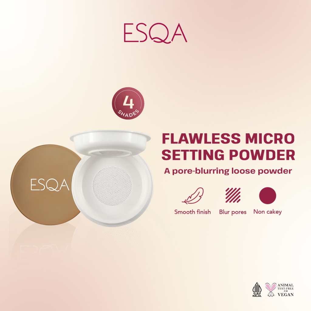 Esqa Flawless Micro Setting Powder - Translucent