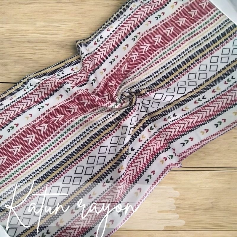 kain rayon viscose premium,bahan kain rayon motif salur abstrak