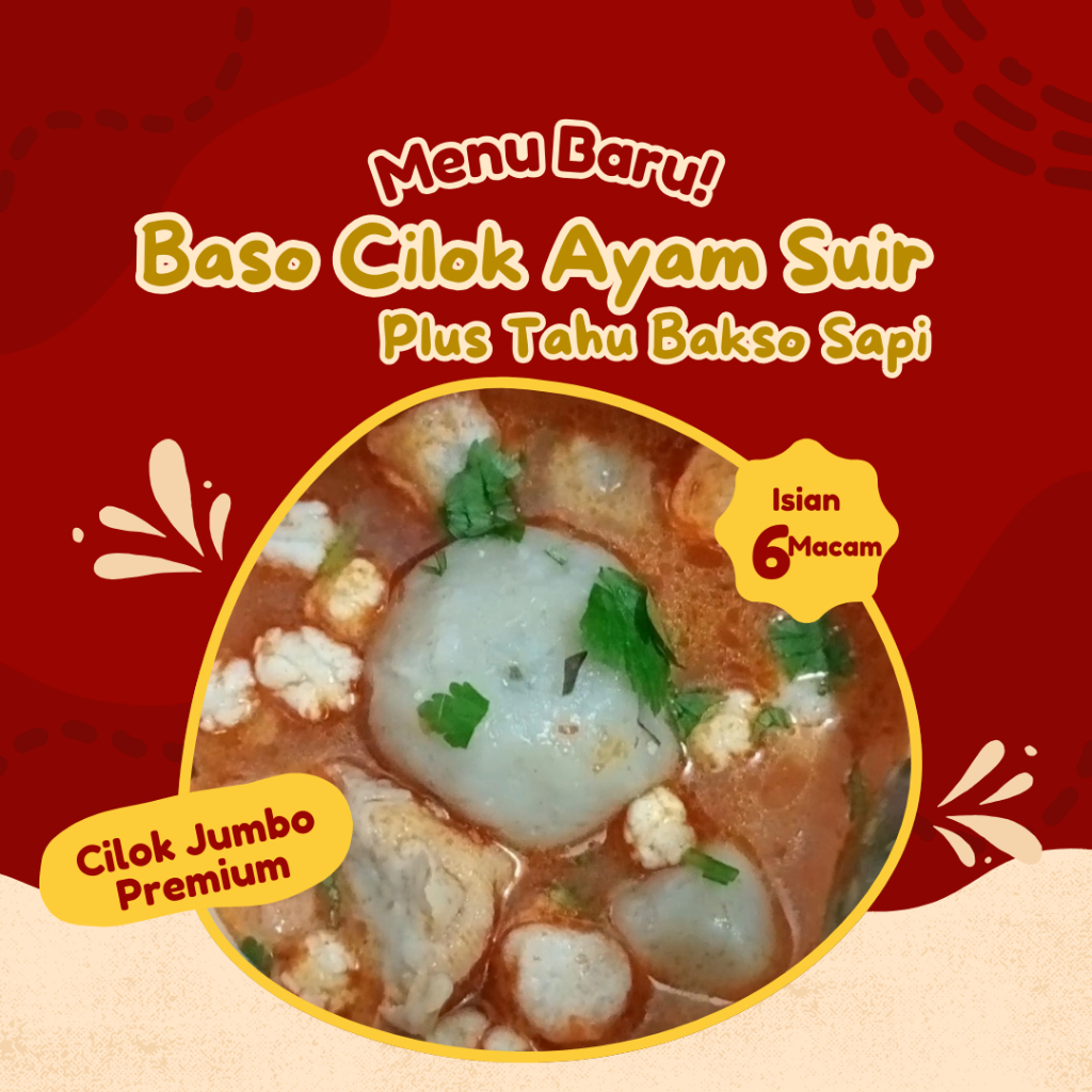 

BACITA - Baso Aci Ayam Suwir JUMBO PREMIUM plus Tahu Isi Bakso Sapi