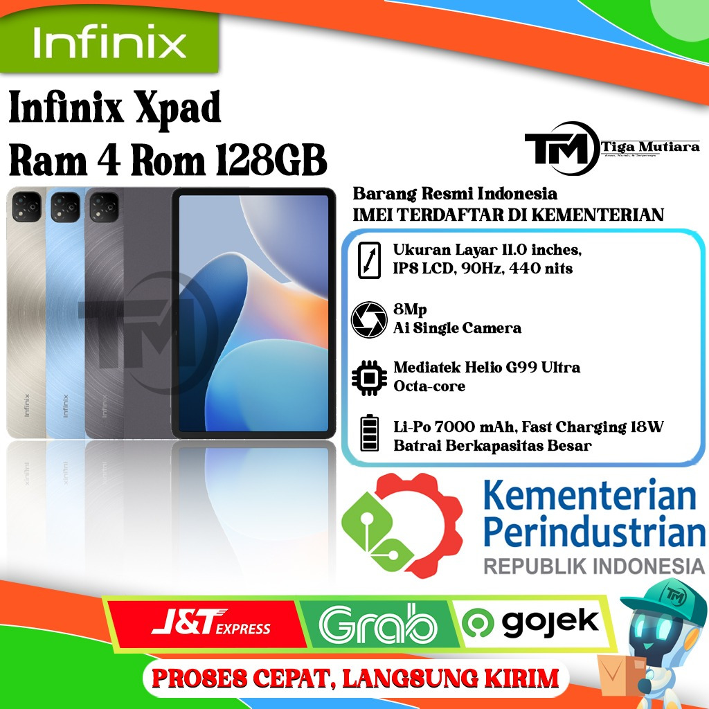 Infinix Xpad Ram 4 Rom 128GB Wifi Only