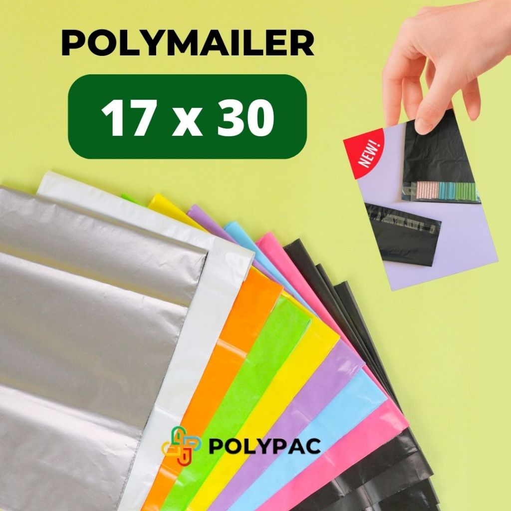 

Polymailer Warna [17x30] isi 100 pcs - Polymailer Lem Warna Pastel