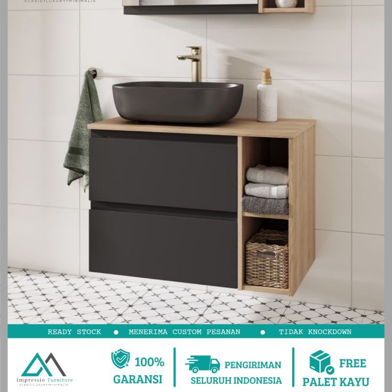 cabinet wastafel gantung minimalis modern cabinet wastafel gantung kamar mandi