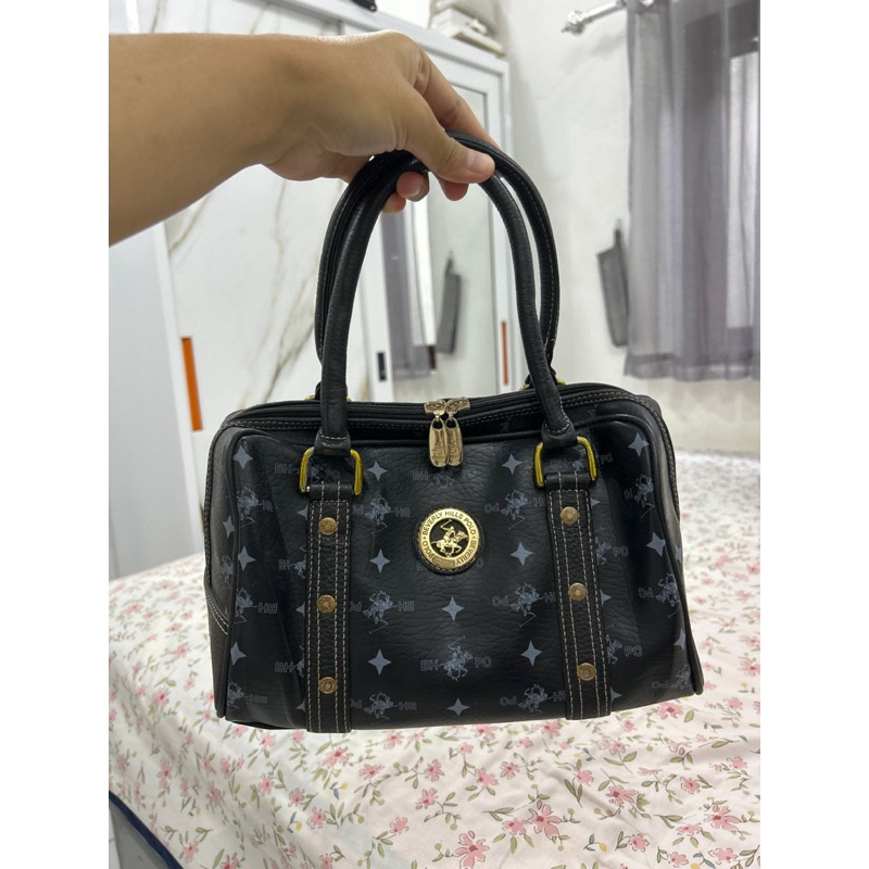 TAS SPEEDY BAG POLO BEVERLY HILLS ORIGINAL KULIT ASLI BANYAK RUANG SEKAT DI DALAM NO MINUS MIRIP MCM