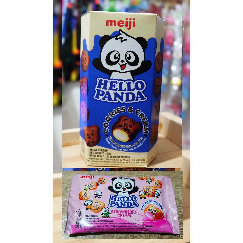 

Hello Panda cookies & cream - strawberry cream