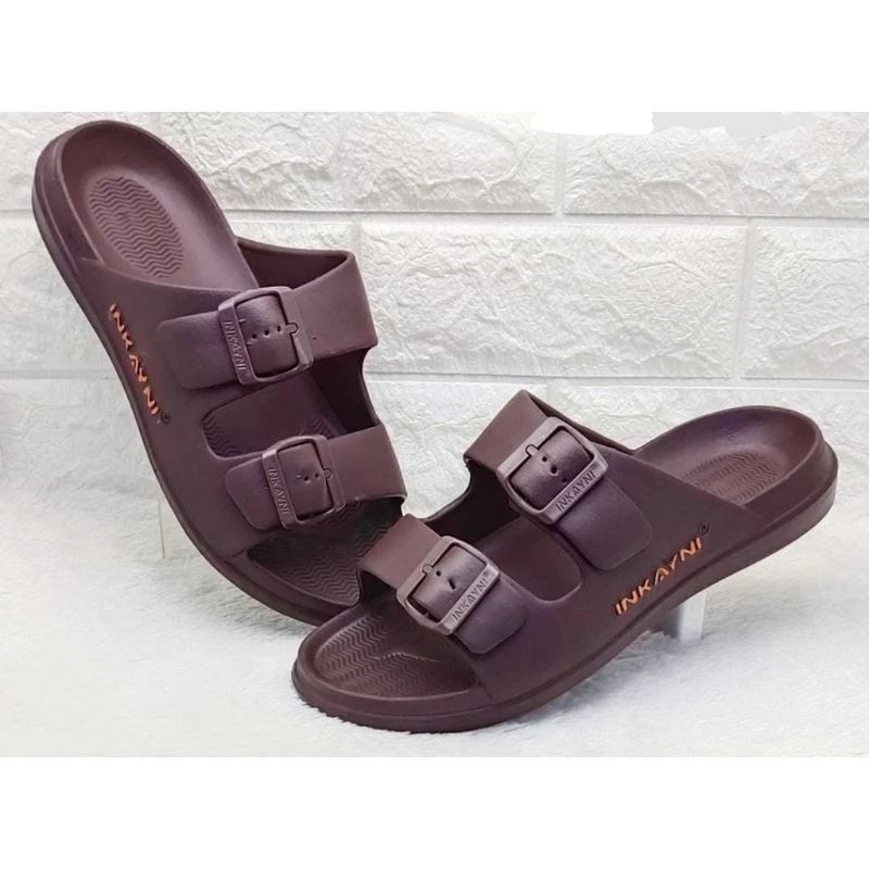 Inkayni Sandal Slide Selop Pria Dewasa Bahan Karet