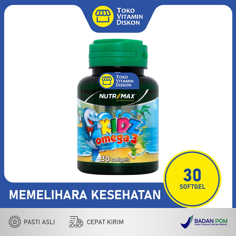 NUTRIMAX KIDZ OMEGA 3 30 TABLET | Suplemen Minyak Ikan Anak Untuk Nutrisi Otak