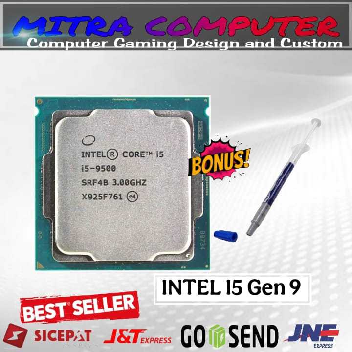 Prosessor Intel Core i5 9400 i5 9500 i5 9600 i5 9400T i5 9500T i5 8400T i5 8500 i5 9400f Tray