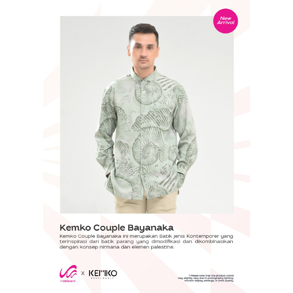 Rabbani - Kemko Couple Bayanaka Mst / Kemeja Koko Kemko Rabbani Terbaru Original Murah